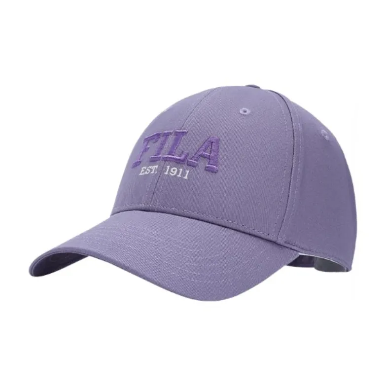FILA Polyester Baseball Caps Unisex Light Xiyuan Purple-0