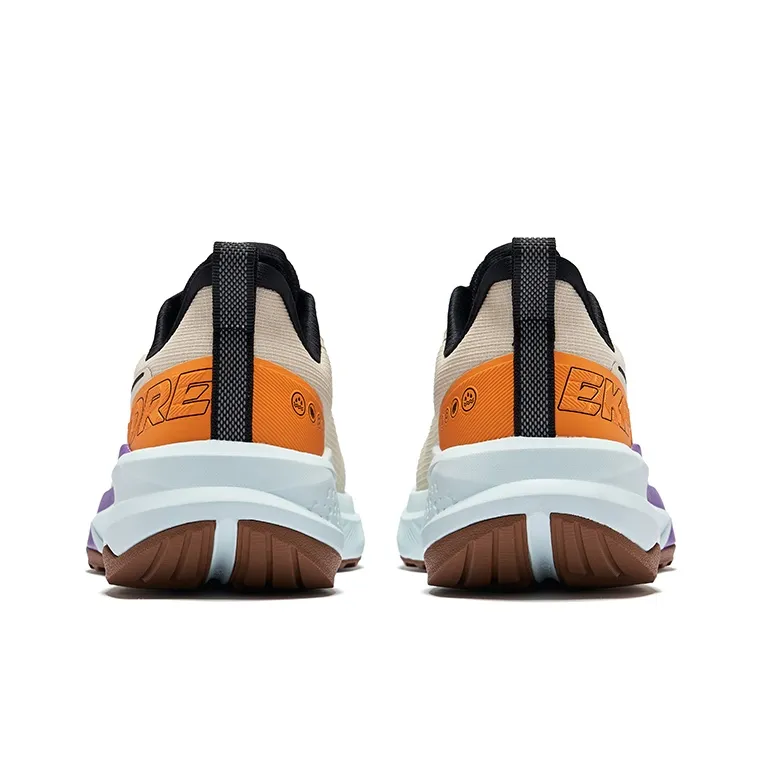 Erke Wild Cushioned Slip Resistant Water Resistant Lightweight Low Top Running Shoes Men's Warm Linen Jet Black-3