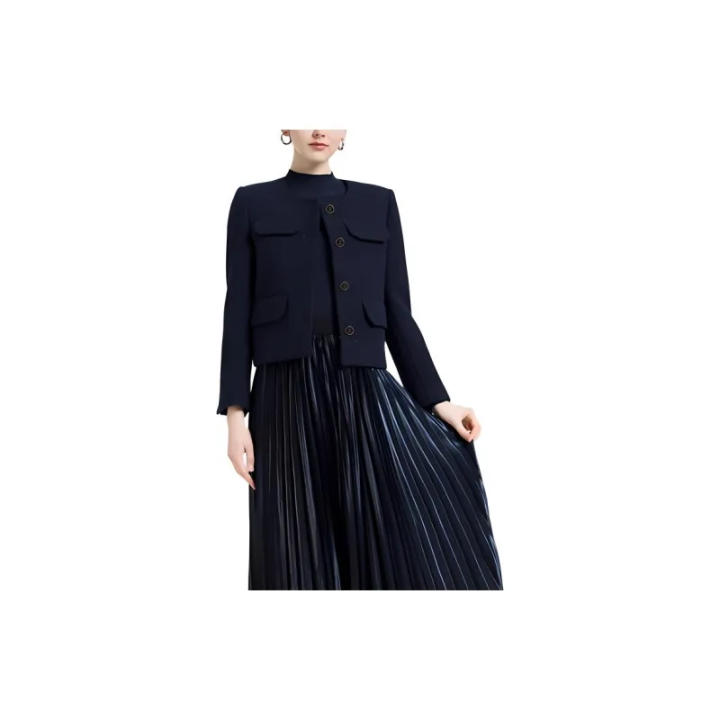 BESIONIA FW23 Jackets Coats Women's Vibrant Blue-3