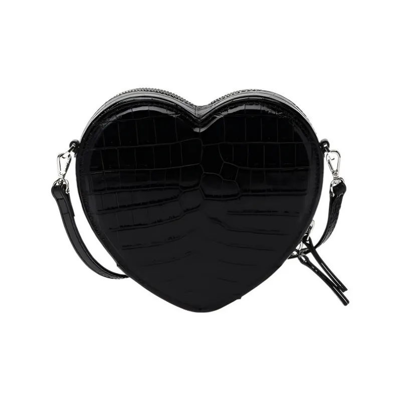 FANSIZHE La Medusa Cow Leather Shoulder Bag Crossbody Bag Mini Kids' Black & Silver-1