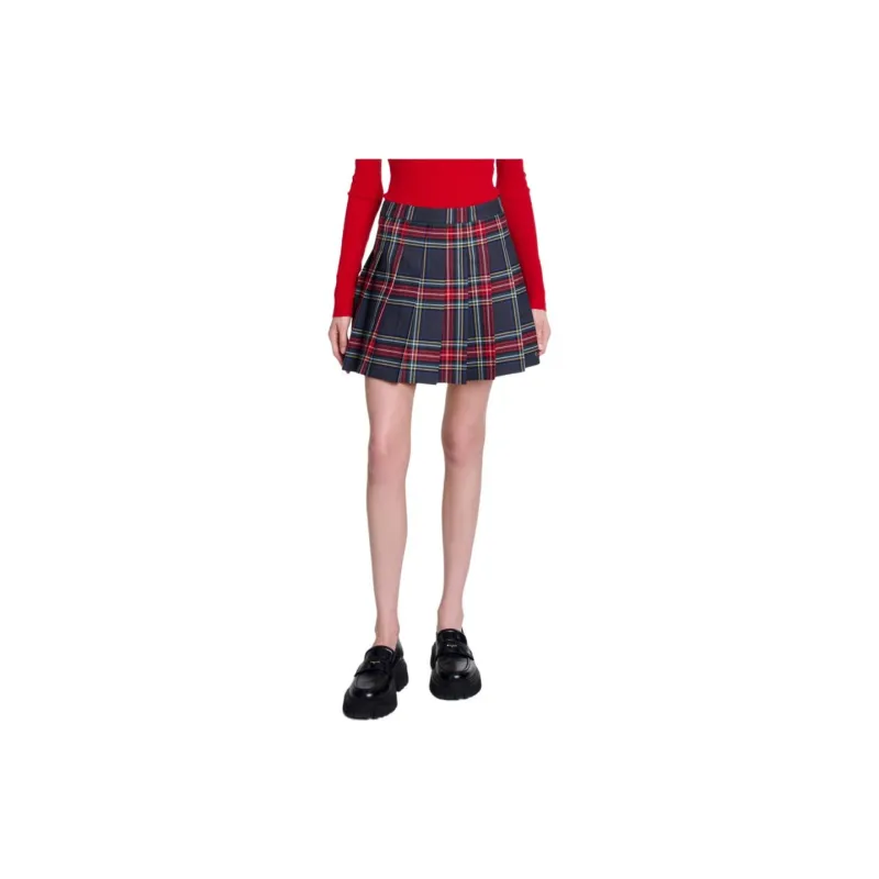 Maje Tartan check Mini Skirt-1