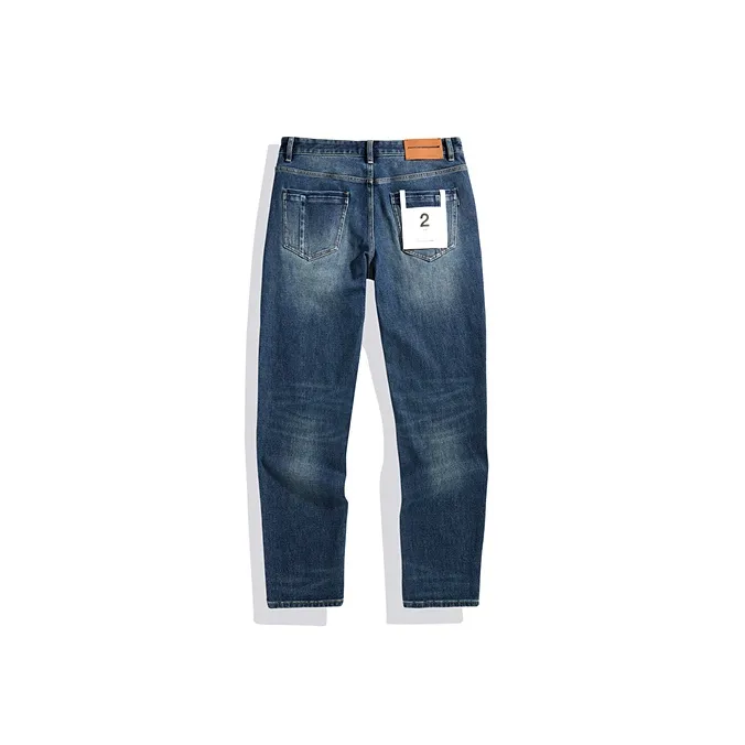 PEACEBIRD MEN Slim Fit Cuffed Washable Warm Jeans Men's-1