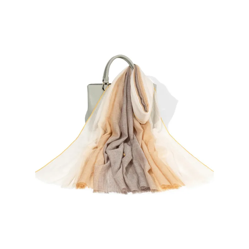 Shanghai Story Sheep Wool Knit Scarves Women's 7 Colors Available For Selection-17