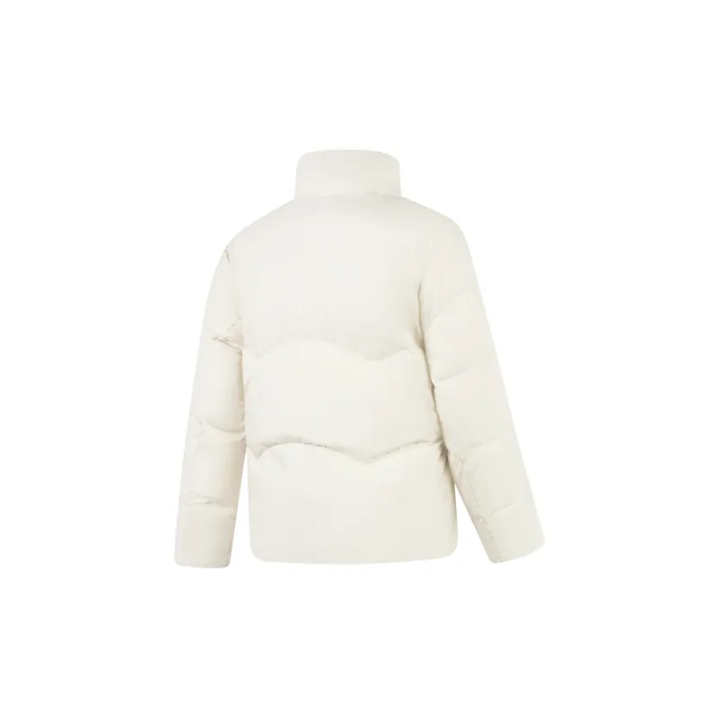 QIAODAN Sports Life Collection Down Jacket Women's Cream White-1