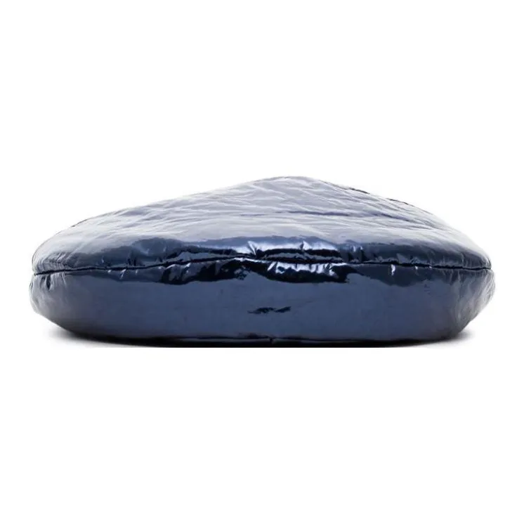 Maison Michel Metallic Blue New Billy Varnished Leather Hat-0