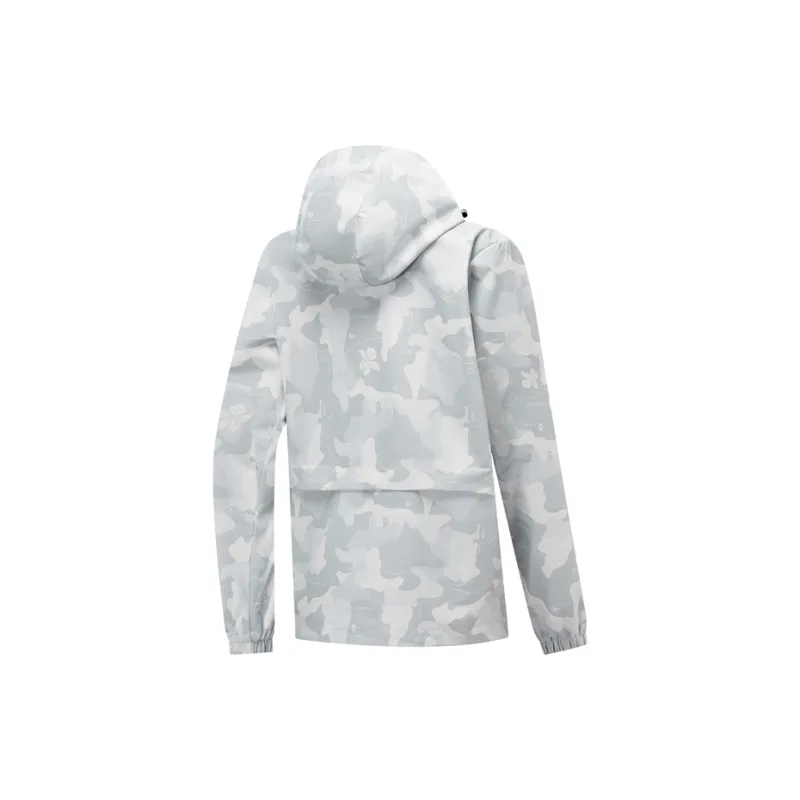 XTEP Trench Coat Women's Light Mist Gray-1