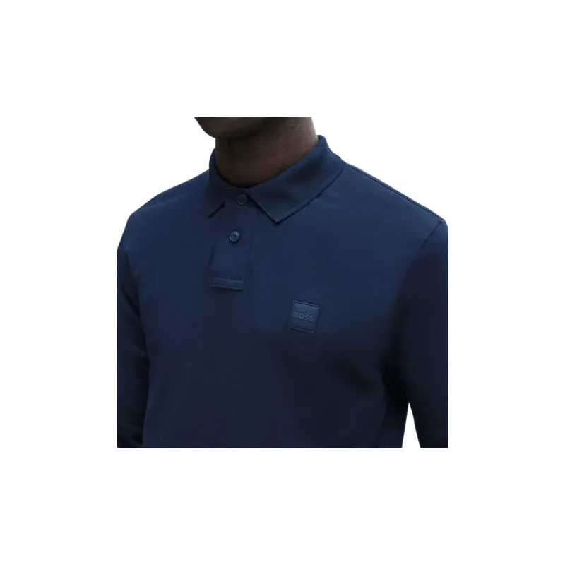 HUGO BOSS Logo Patch Slim Fit Polo Shirt-5