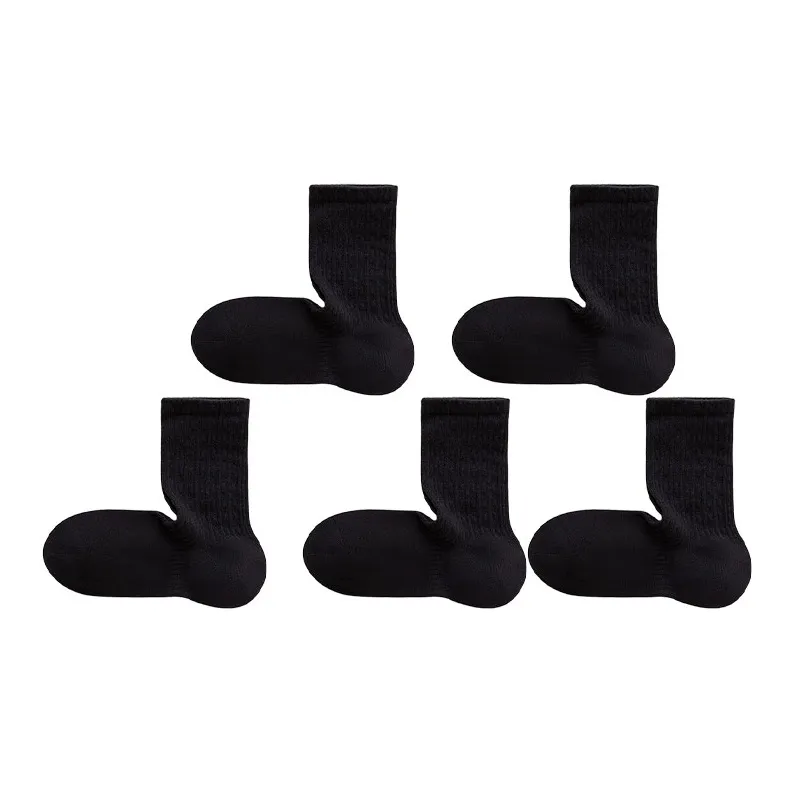 Cheemy Free Mid Calf Socks Women's 5 Pack Black-0