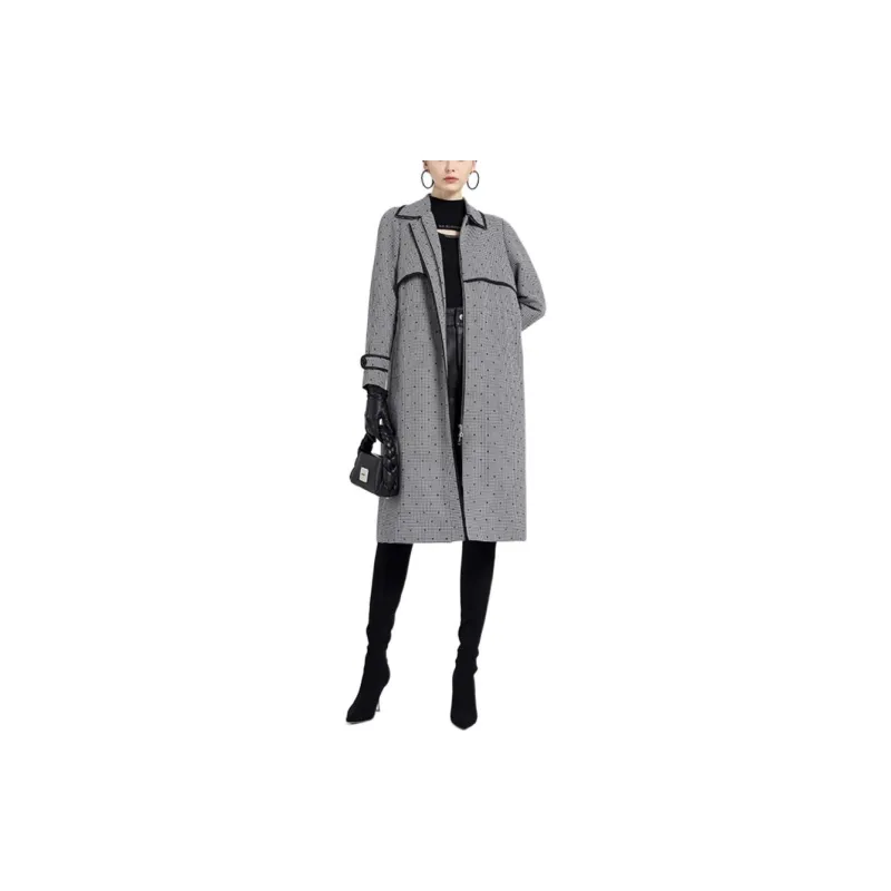 BESIONIA FW23 Trench Coat Women's Gray-1