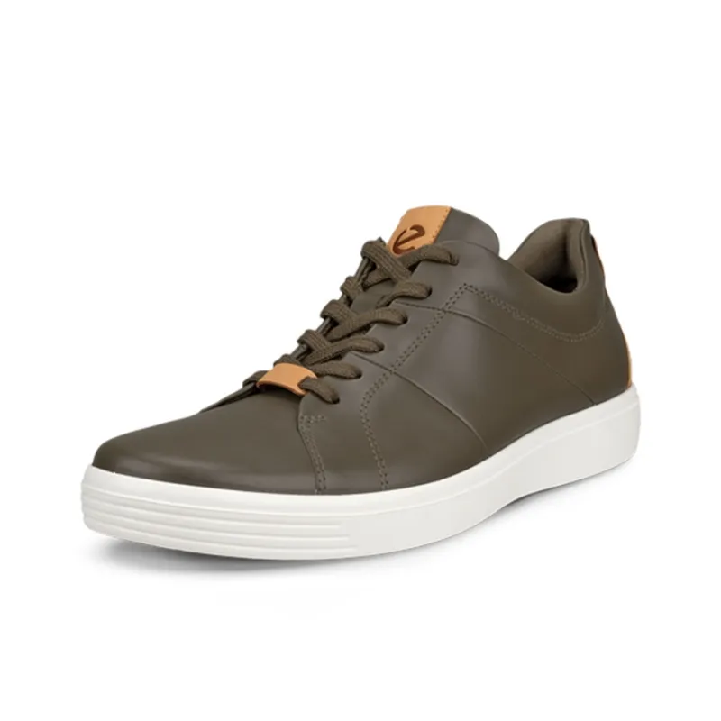 Ecco Low-Top Skateboard Shoes Men's Army Green-1