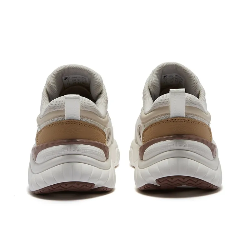 FILA FUSION Conch D Snail Shoes Wear Resistant Low Top Casual Shoes Men's White Brown-3