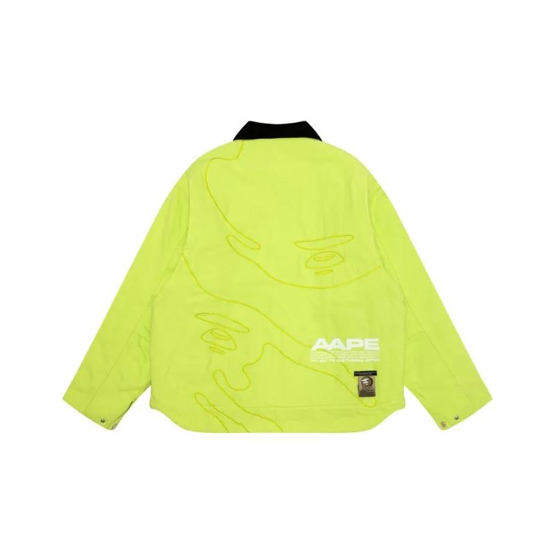 Aape FW24 Denim Jacket Men's Green-1