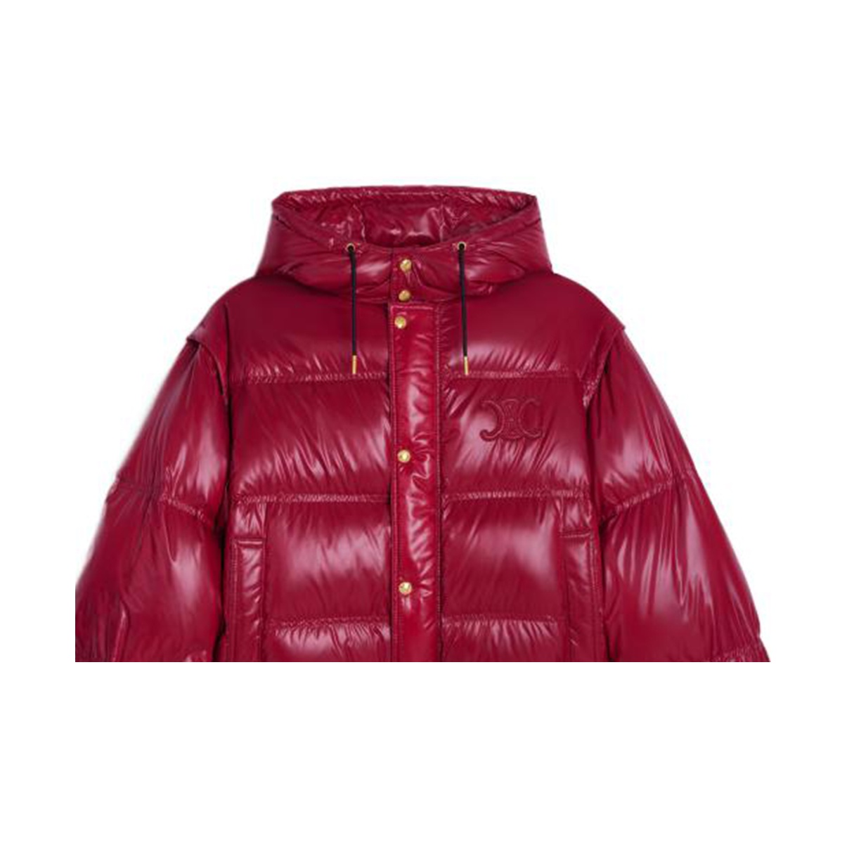 CELINE Down Jacket Women's Red 38