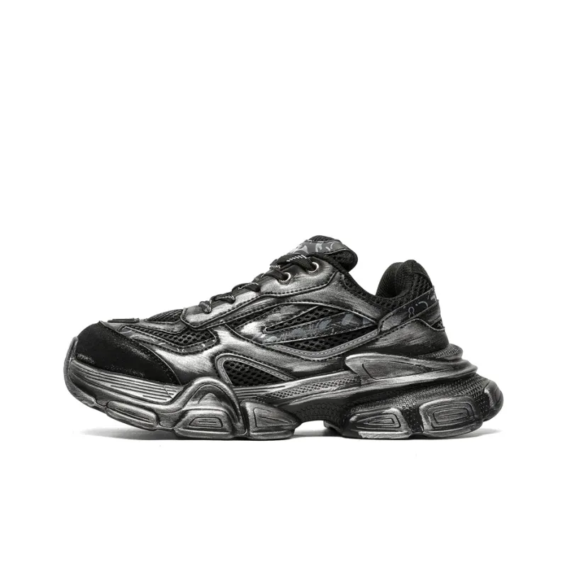 Grumpy Ram Breathable Height Increasing Low Top Chunky Sneakers Men's-0