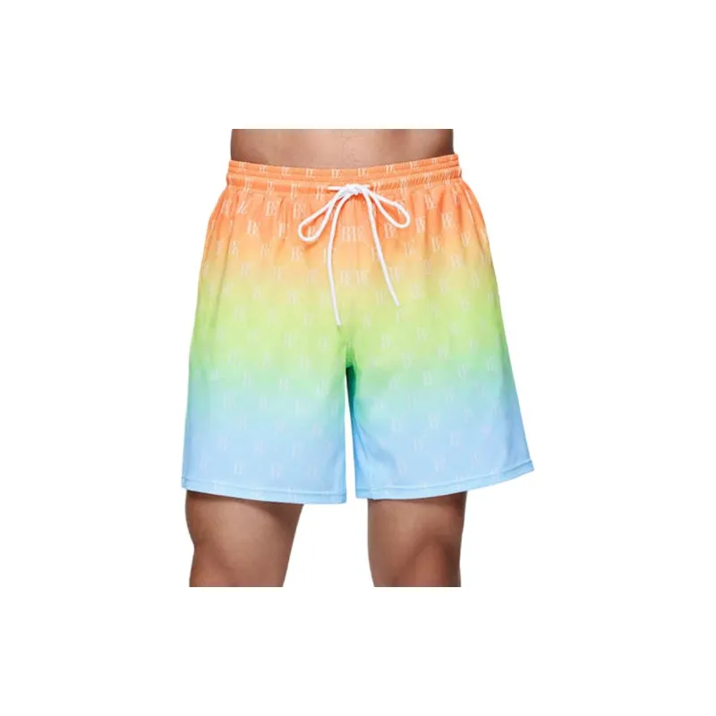 BALNEAIRE Beach Shorts Men's Fresh Orange Yellow Blue-1