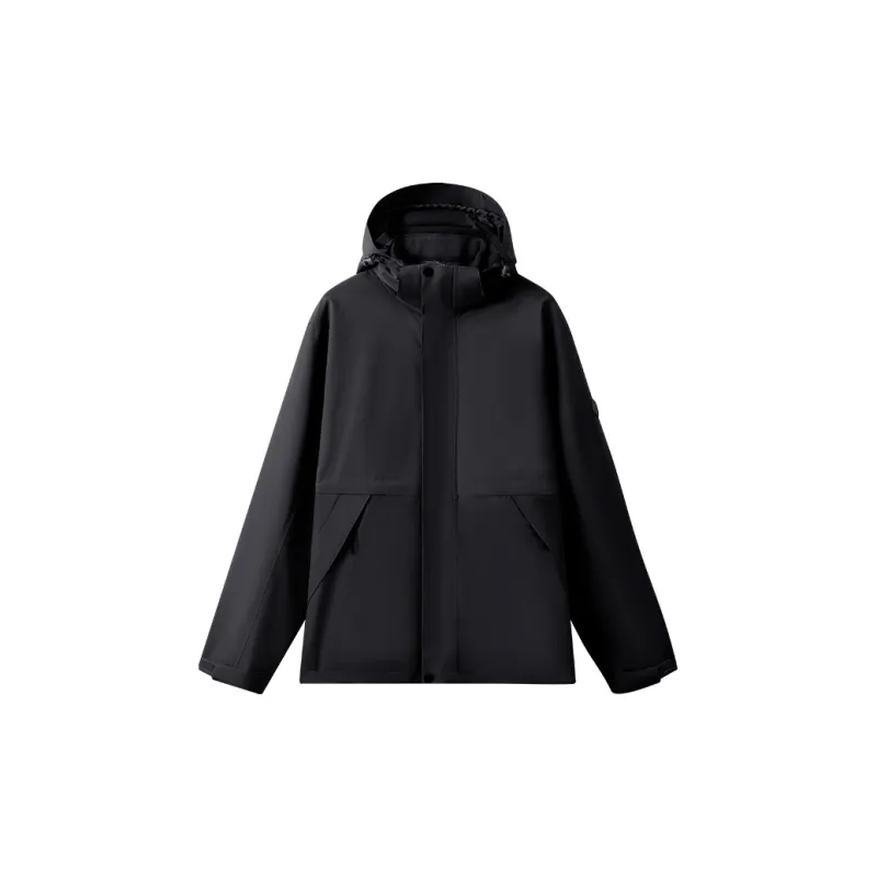 XIAOYEHEZI Water-Resistant Windproof Water-Repellent Wear-Resistant Warm Anti-Static Windbreaker Jacket Unisex-1