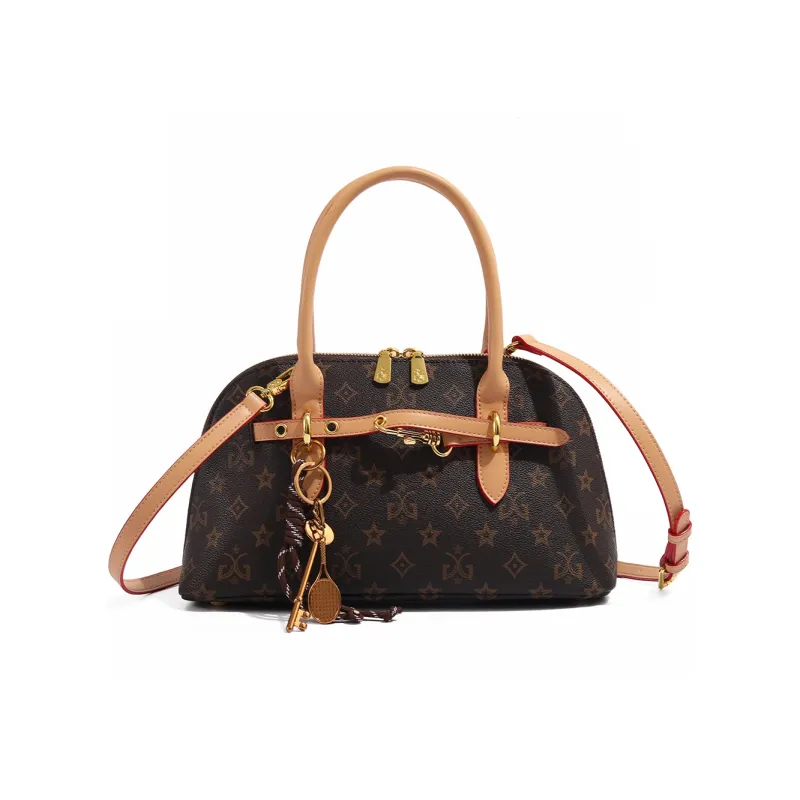 MISS GAIL Synthetic Leather Shoulder Bag Crossbody Bag Handbag Medium Size Women's Apricot-0