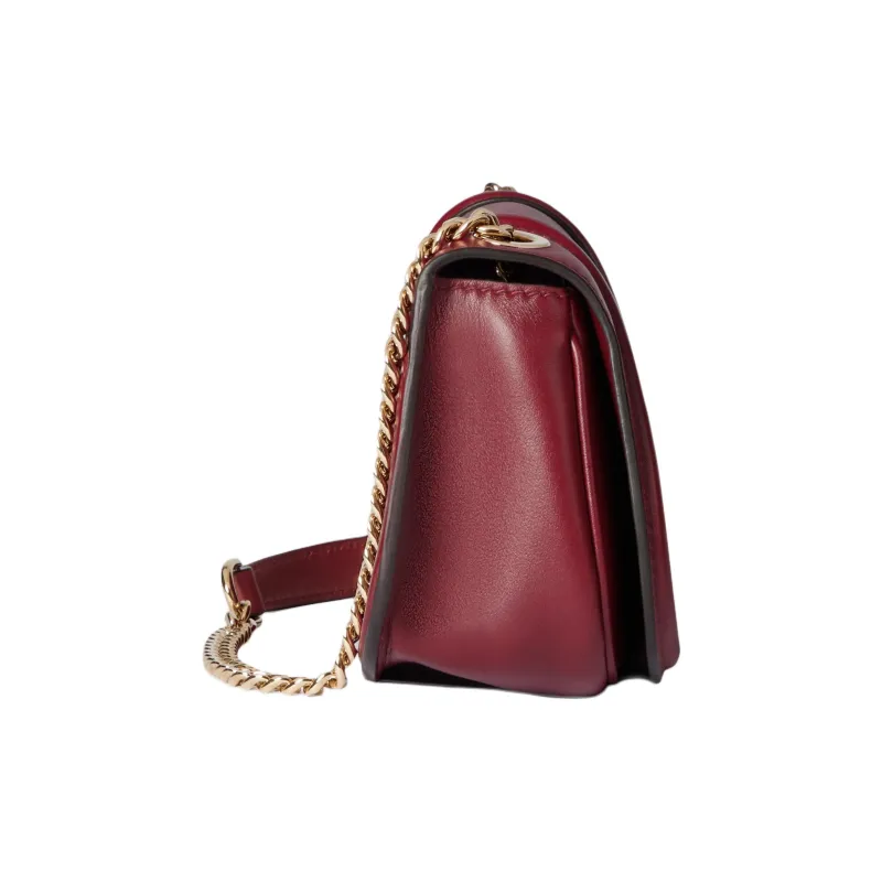 GUCCI Blondie Leather Crossbody Bag Shoulder Bag Mini Women's Red-2