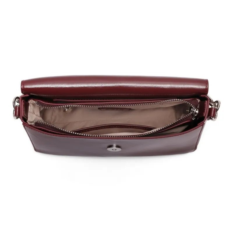 BELLE Cow Split Leather Bonded Synthetic Leather Shoulder Bag Crossbody Bag Medium Size Women's Multicolor-10