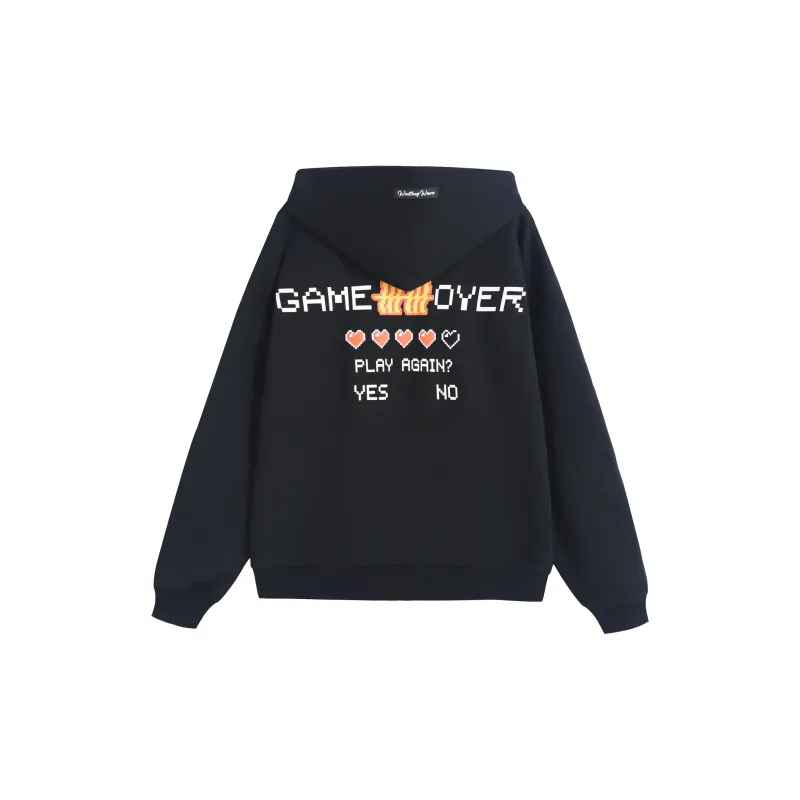 WAITINGWAVE Sweatshirt Unisex Black-1
