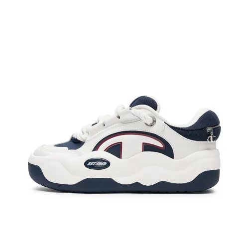 Champion CloudNine Cotton V1 Skateboard Shoes Men's Cream White/Obsidian Blue