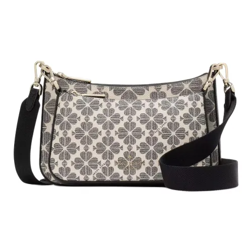 Kate Spade PVC Shoulder Bag, Crossbody Bag Small Size Women's Black