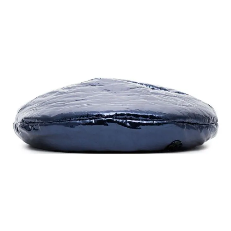 Maison Michel Metallic Blue New Billy Varnished Leather Hat-1