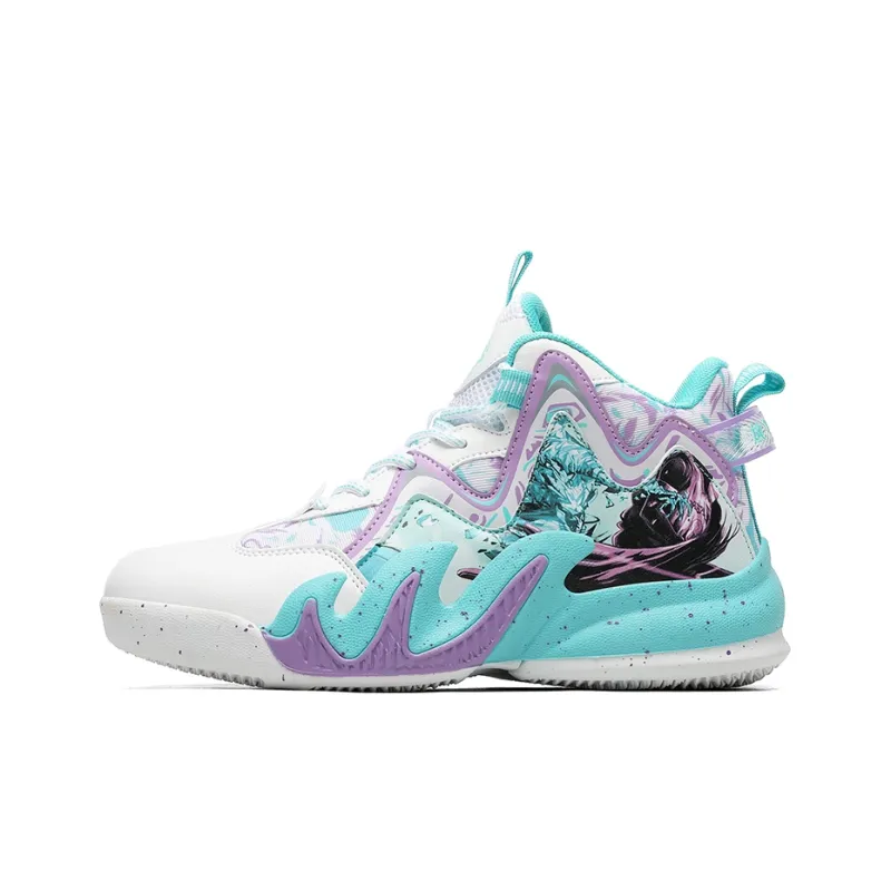 Wooden Rabbit Slip Resistant Mid Top Basketball Shoes Unisex-10