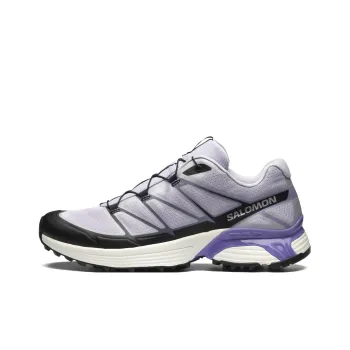 SALOMON XT Pathway Shock Absorbers With Slip Resistant Features Low Top Running Shoes Unisex Purple Silver