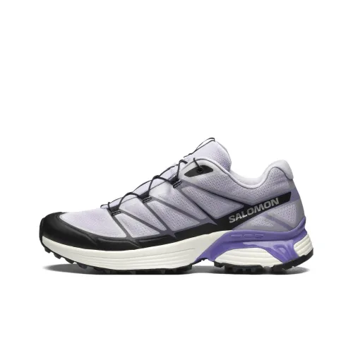 SALOMON XT Pathway Shock Absorbers With Slip Resistant Features Low Top Running Shoes Unisex Purple Silver