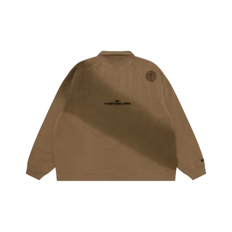 Aape Embroidered Logo Long sleeve Polo Shirt-1