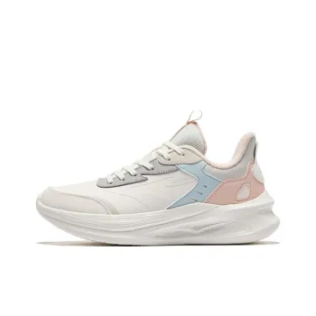Erke Ling Yue 2.0 Durable Warm Low Top Casual Running Shoes Women's Microcrystal White Wild Gray