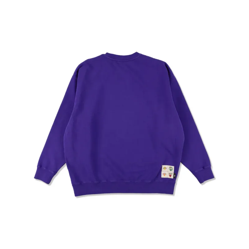 NBA x Parappa The Rapper X WIND AND SEA FW24 CHAMPIONS Sweatshirt Unisex Purple-1