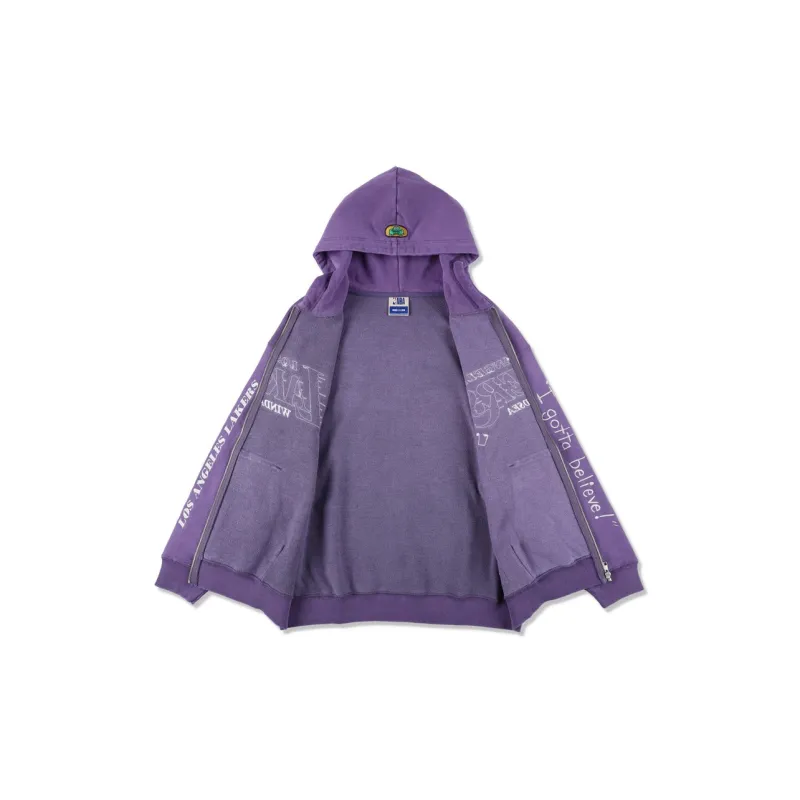 Nba X WIND AND SEA NBA X PARAPPA THE RAPPER Collaboration Sweatshirts Unisex Purple-2