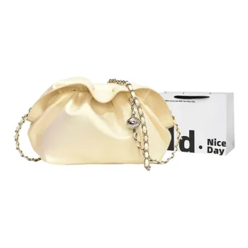 SWIMADE PU Crossbody Bag Women's Pearl White/Pearl Pink/Black/Silver