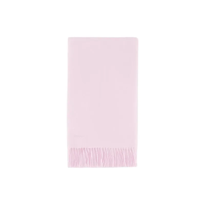 BARBOUR Logo Embroidered Fringed Scarf-1