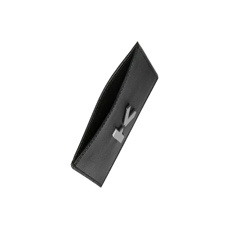 KENZO Cow Leather Card Holder Regular Unisex Black-4