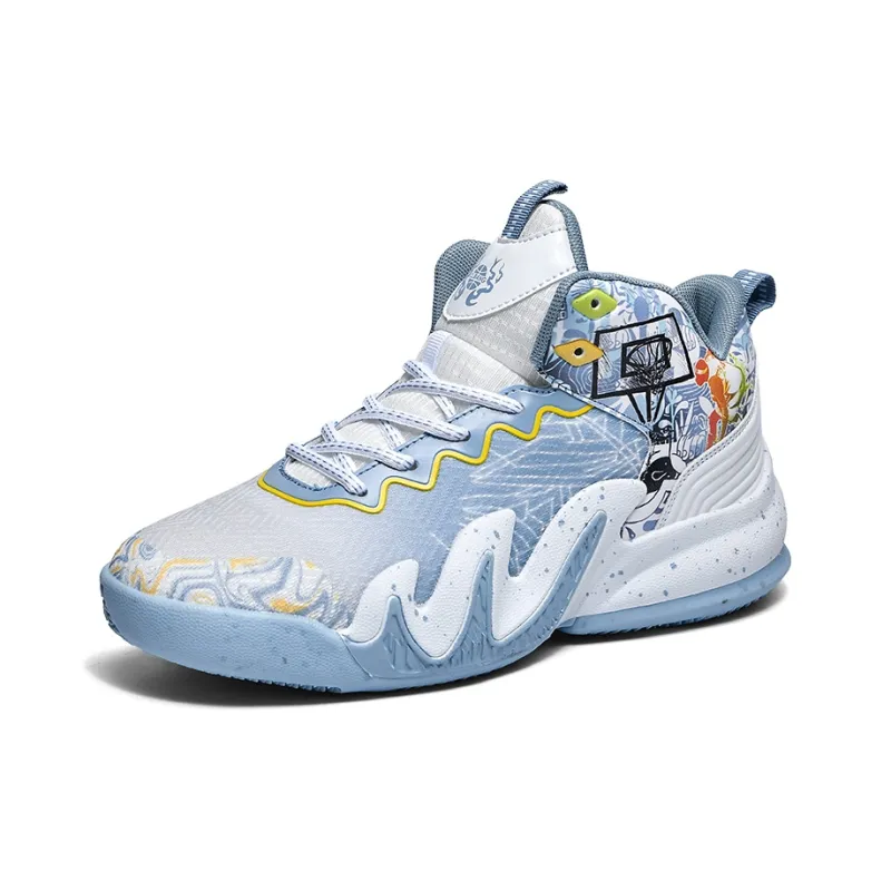 Wooden Rabbit Slip Resistant Low Top Basketball Shoes Unisex-6