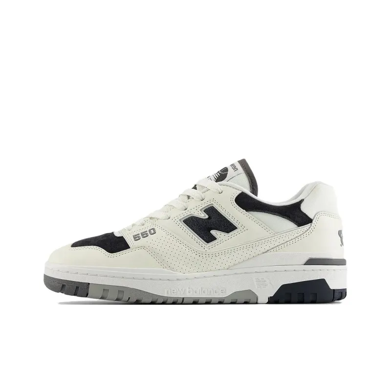 New Balance 550 White Black Suede-0