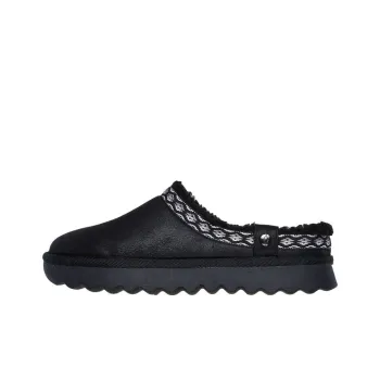 Skechers Cozy Abrasion-Resistant Slip-Resistant Wrap-toe Slippers Women's Black
