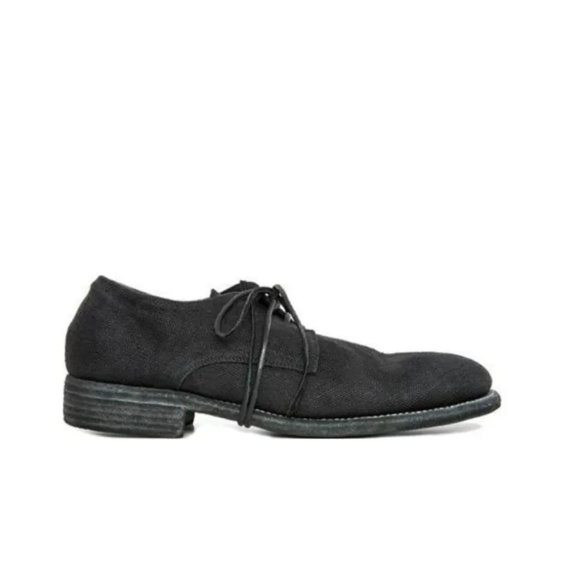 GUIDI Dress Shoes Unisex Low Top Black-1
