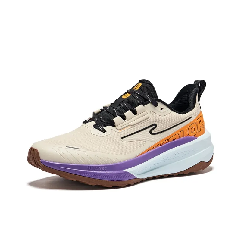Erke Wild Cushioned Slip Resistant Water Resistant Lightweight Low Top Running Shoes Men's Warm Linen Jet Black-2