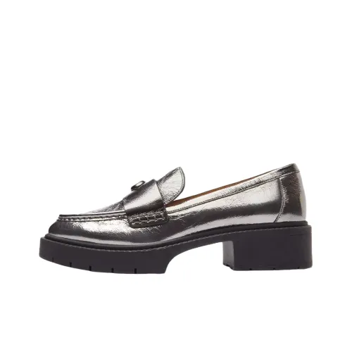 COACH Leah Loafers Women's Silver