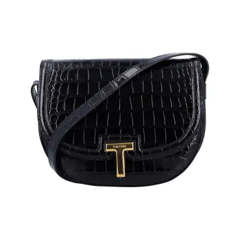 TOM FORD Calfskin Crossbody Bag Women's Black