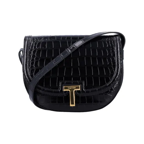 TOM FORD Calfskin Crossbody Bag Women's Black
