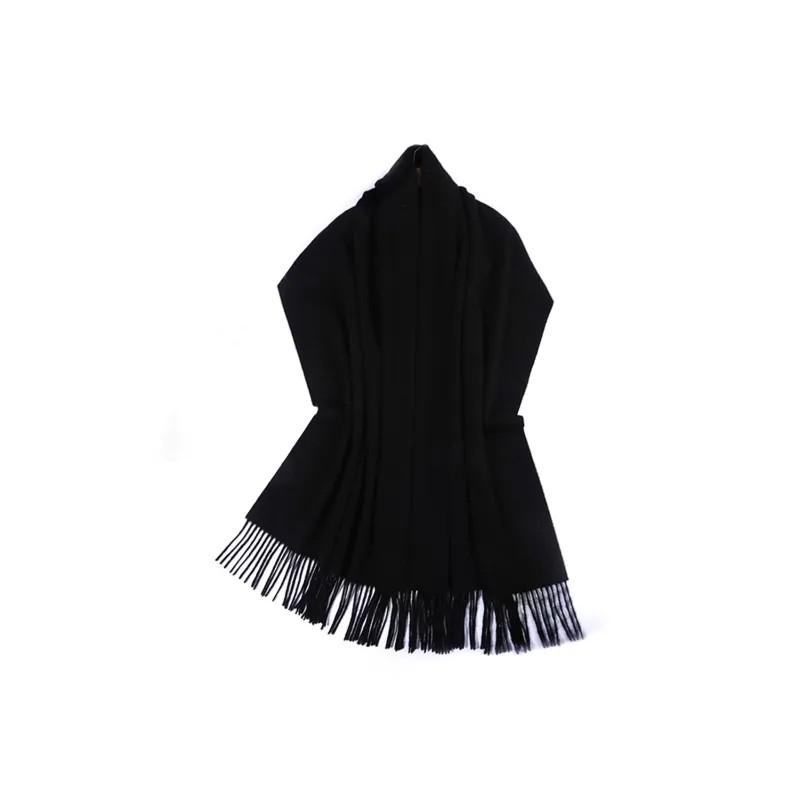 Shanghai Story Sheep Wool Knit Scarves Women's Red Shawl-8