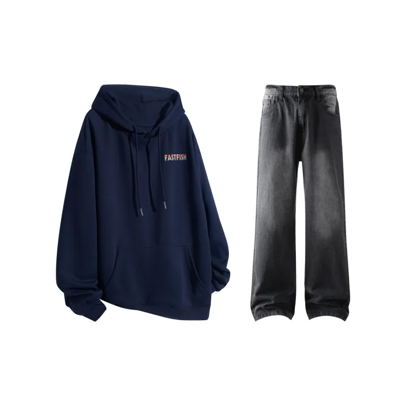 FASTFISH Sweatshirt Sets Unisex-49