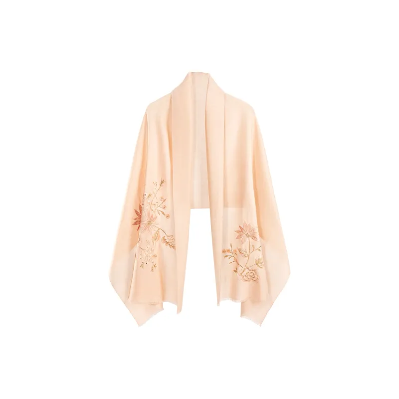 Shanghai Story 100% Sheep Wool Shawls Women's Fragrance Collection 3 Colors Available-4