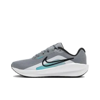 Nike DOWNSHIFTER 13 Anti Slip Wear Resistant Low Top Casual Running Shoes Men's Gray White Green