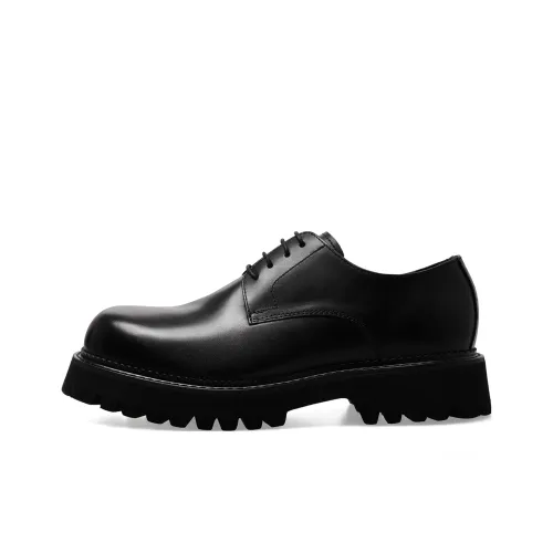 BOSSSUNWEN Dress Shoes Men Low-Top Black